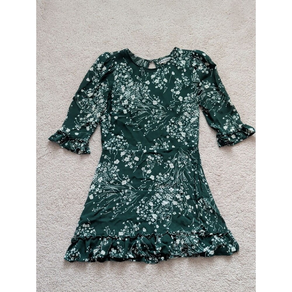 Reformation Doutzen Green Dress Size 10